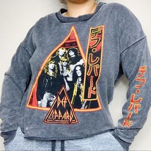 Junk Food Def Leppard Graphic Sweatshirt M